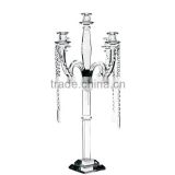 transparent k9 crystal candelabra table lamp