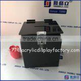 2016 Hot Sale!! Wholesale Black Vot Box With Lock / Small Acrylic Donation Box thumbnail-1