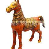 Brass Horse Showpiece 21"