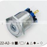 IP67 Dot Illuminated 22mm Push Button Switch