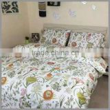Fashion naturl reactive printed bedding sets /flower printed duvet cover and pillow covers