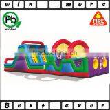 Giant inflatable obstacle course/ inflatable obstacle combo with slide,rock climbing