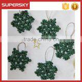 V-744 Christmas Tree Hang Snowflake Decoration Knit Christmas Tree Hang Ornament thumbnail-2