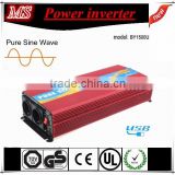 1500w 12/24V auto pure sine wave power inverter with good quality and price
