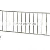 Bright Zinc Plated Heavy Duty Crowd Control Interlocking Barrier With 1 Wheel and 1 Flat Foot thumbnail-3
