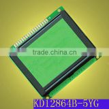 128x64 STN Positive transflective yellow green LCD