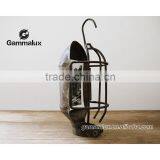 Antique Cage Light Frame, Industrial Salvage thumbnail-2