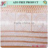 Strips Varied White Pattern Water Soluble Lace Fabric for Clothing