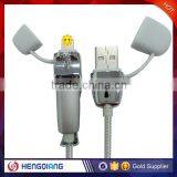 Flexible 2 In1 Nillkin USB Data Flat Cable Fast Charging Cable for IPhone for Android Phone thumbnail-2