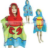 hooded towel poncho for children