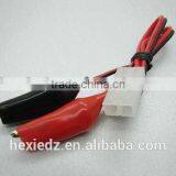 Alligator Clips Charging Adapter. [Small Alligator Clips to Female Tamiya