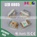 High Bright 1.1T Sanan Chip 25mA 0805 Blue Smd Led Speicification thumbnail-2