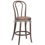 China french style bar stool wooden fabric chair