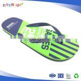Custom Brand Fantastic Summer Beach Two Color Sole Bright Green Flip Flop Men thumbnail-1