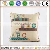 2015 New Product Cotton Linen Seat Cushion Printed With Carton Pattern thumbnail-1