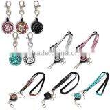 New Necklace Beautiful Rhinestone Badge Reels Crystal Lanyard thumbnail-1