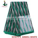 Haniye 2016 Wholesale Beaded Lace Fabric/white Tulle Lace Fabric /NYN75