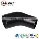 High Grade 70mm to 51mm Black Flexible 45 Degree Silicone Reducer Elbow Hose Silicone Rubber Hose thumbnail-2
