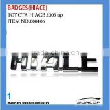 toyota hicae parts toyota hiace badges (hiace) for hiace van,commuter,KDH200 #000406