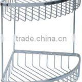 Corner Mounted and Metal Shelf Material stainless steel bathroom frame