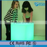 RGB color changing illuminated 3d cube light,led cube lighting chair
