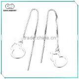 High Quality 925 Sterling Silver Plain Stick Earring thumbnail-1