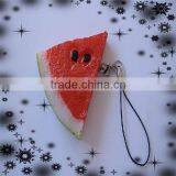 1pc Fake Watermelon Keychain For Mobile Phone