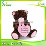 valentine plush toy, plush teddy bear for valentine's day