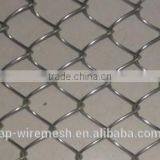Hot Dipped Galvanized Used Stainless Steel Chain Link Fence/Stainless Steel Chain Link Field Fence