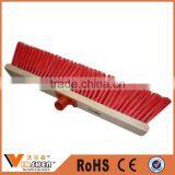 Red Color Hard Bristle Wooden Cleaning Brush