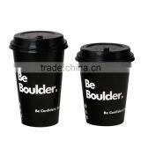 Cold Drinks Use Disposable Paper Cup With Dome Flat Lids thumbnail-1