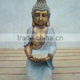 Sitting Fiberstone Buddha Staue for Wholesale thumbnail-3