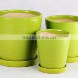 Light Weight Small Ceramic Flower Pots for Small Plant thumbnail-1