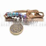 Handmade Wax Wire Ceramic Bead Bracelet thumbnail-3