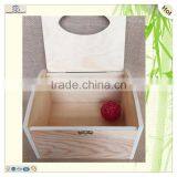 Carved Hinged Mdf Pine Paulownia Wood Tissue Box thumbnail-3