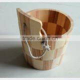 2015 High Quality Hot Sell Decorative Handmade Unfinished Wooden Barrel With Handle thumbnail-2