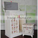 Home Furniture Wooden Cabinet With Baskets Drawers thumbnail-2