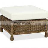 2017 Trade Assurance New Summer Arrival Outdoor Synthetic Round Rattan Handmade Footstool Furniture thumbnail-1