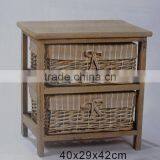 Best-selling Wholesale Price Old Style Retro Wicker Storage Cabinet thumbnail-1