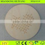 Simple Blank Cheap Plywood Wooden Coaster Wholesale thumbnail-1