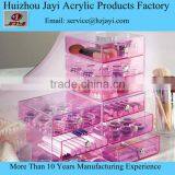 Plastic Cosmetic Stroage Boxes Clear Crystal Cube Makeup Boxes 2016 New Acrylic Large Makeup Organizer Wholesale JYSB-16506 thumbnail-5