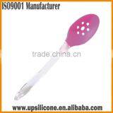 Non-stick Silicone Slotted Spoon With Nylon /plastic/stainless Steel Handle thumbnail-3