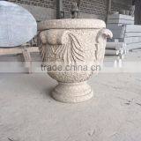 Stone Carving Flower Pots Garden Decorative Flower Pot Stone Flower Pot thumbnail-1