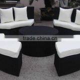 Rattan Sun Lounger Black And White Sectional Outdoor Daybed On Sale thumbnail-3