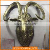 Wholesales Wall Decoration Fiberglass Wall Mounted Animal Head thumbnail-1