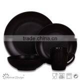 Ceramic Round Shape 16PCS Dinnerware Brown Color thumbnail-5