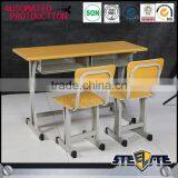 Hot Sale School Furniture Wooden School Desks and Chair Double Student Desk and Chair thumbnail-3
