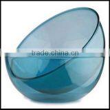 Aqua Round Picnic Serving Bowl Clear Hard Plastic Strong Semi Disposable Bowls,custom Plastic Bowls Manfuacturer thumbnail-1