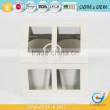 Set of 4 Unique Galvanized Iron Powder Coating Cheap Flower Little Plant Pots Small Garden Planters thumbnail-6