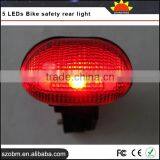 Trade Assurance Supplier Plastic 5*LEDs 3-Mode Bike Safety Back Rear Red Light thumbnail-5